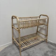 IKEA イケア BUSKBO ブスクボー プラントスタンド ラック 籐 - メルカリ