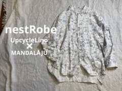 nestRobe】UpcycleLino リネン混ビッグバンドカラーシャツ - メルカリ