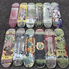 スケートボード　廃デッキ15枚セット 廃デッキ 12枚 - メルカリ