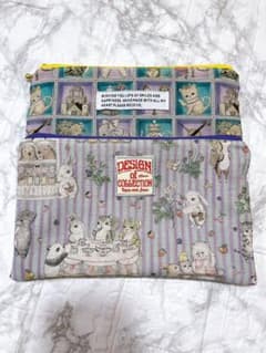 handmade⭐︎フラットファスナーポーチ2個セット⭐︎ユキエモン - メルカリ