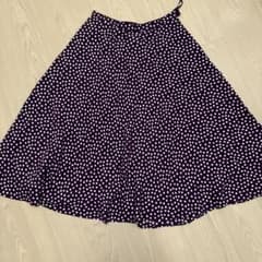 COMPTOIR DES COTONNIERS ドット柄スカート 38