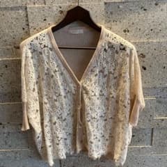 アナカ　unaca  麻混カーディガン　38のサムネイル