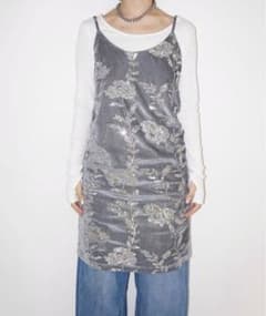 白*湯様 rose spangle camisole OP / スパンコールキャのサムネイル