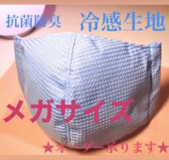 【冷感生地】メガ1枚 速乾吸収 インナーマスク ひんやり さらさら クールマスクのサムネイル