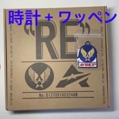 【ミイ様専用　AVIREX 掛時計 ワッペン ノベルティ2点セット】のサムネイル