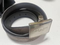 COACH ブラウンレザーベルトのサムネイル