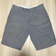 Hush Puppies ストライプ ショートパンツ ネイビー ホワイトのサムネイル