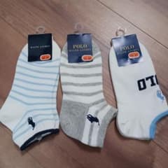 【Ralph Lauren】新品未使用靴下 3足セット size19-21のサムネイル