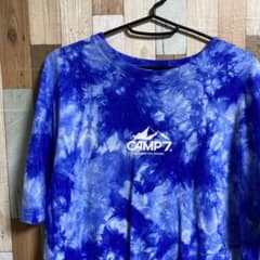 CAMP7 タイダイTシャツ ブルーのサムネイル