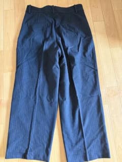 ZARA ストライプ スラックス パンツネイビー（navy）のサムネイル