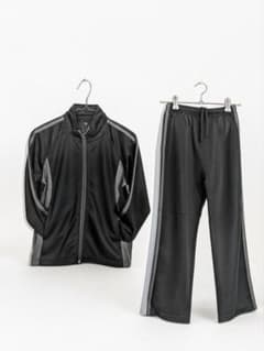 サイドライン ジャージ上下セット ブラック130cmのサムネイル