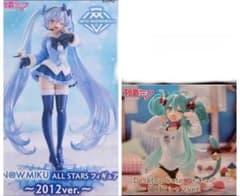 箱付き 初音ミク 雪ミク2012 フィギュア 2体セット 猫耳