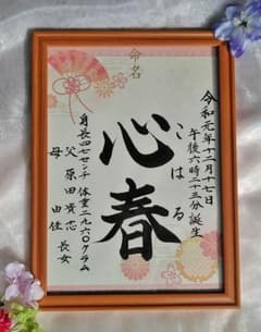 An様専用手書き和柄命名書のサムネイル
