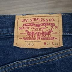 限定割引✨LEVI'S 505 W29 L34 ボタン裏359のサムネイル