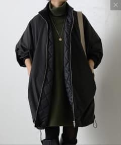 年末年始特価！【美品】 BEARDSLEY ビアズリー 中綿BIGポンチョコート