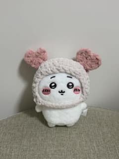 ちいかわおすわりぬいぐるみ用 被り物 ハートモチーフ ハンドメイドのサムネイル