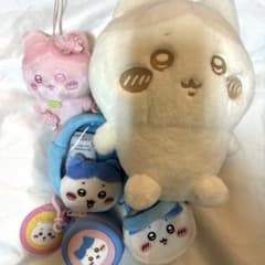ちいかわ ハチワレ マスコット ポーチ ぬいぐるみ5点セットのサムネイル