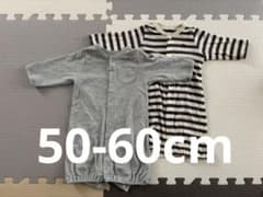 ベビー服 ツーウェイオール 2枚　50-60cmのサムネイル