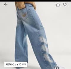 藤井風 adidas デニムパンツ 34インチ アディダス - メルカリ