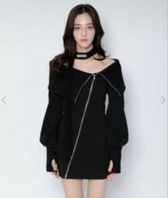 melt the lady slash zip up mini dress - メルカリ