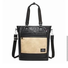 ビジネスバッグ 黒とベージュ GUSCIO 2WAYのサムネイル
