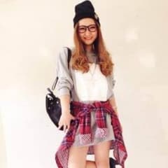 forever21 赤チェックシャツのサムネイル
