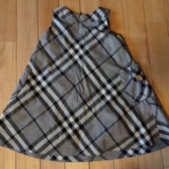 120】BURBERRY チェック柄 ノースリーブワンピース - メルカリ