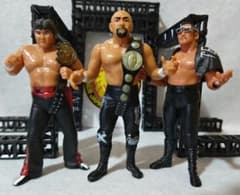 闘魂三銃士 ベルト2本付】武藤敬司&蝶野正洋&橋本真也フィギュア