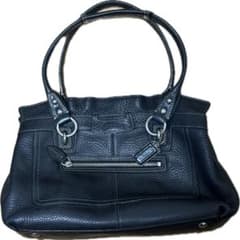 Coach black leather Boston bag y2k 00s - メルカリ