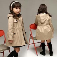 130cm トレンチコート　ベージュ 新品のサムネイル