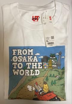♡44 UNIQLO UT 大阪祭 ビリケン コラボTシャツ ホワイトXLサイズのサムネイル