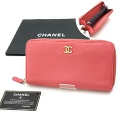 ✨Aランク・証明書付き✨　CHANEL 長財布　ラッキーフラワー　ココマーク ✨Aランク・証明書付き✨ CHANEL 長財布 ラッキーフラワー ココマーク