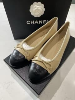 CHANEL 定番バレエシューズパンプスバイカラーのサムネイル