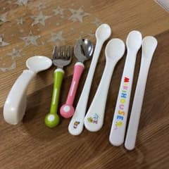 離乳食用スプーン、フォークセットのサムネイル