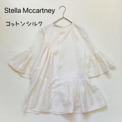 ステラ・マッカートニー シアーブラウス アシンメトリー フリル 