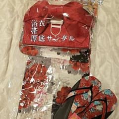 ちぃぽぽ　レディース　浴衣3点セット（浴衣、帯、サンダル）のサムネイル