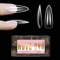 NOVO OVO ネイルチップ アーモンド型 クリア 付け爪のサムネイル