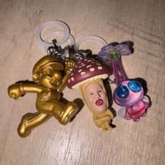 金ゴールドマリオ こびとづかん ベニキノコビト　ハネピクミン　めじるし3点セットのサムネイル