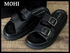 新品 23ss MOHI モヒ スムース レザー ベルト サンダル 23.5 ② - メルカリ