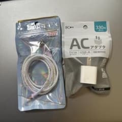 iPhone充電器　ACアダプター　ダイソー　海外対応のサムネイル