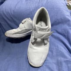 asics 개호용 신발 실내용 화이트