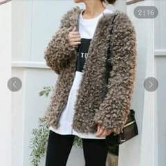 CANAL JEAN  via j　プードルファーコート　ジャケット　ブルゾンのサムネイル