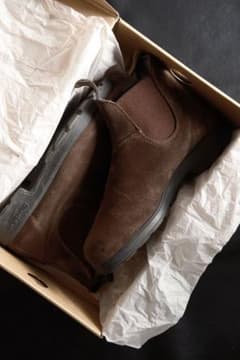 BLUNDSTONE 1458 サイドゴアブーツ スウェード ブラウンのサムネイル