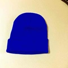 ニット帽 ブルーのサムネイル