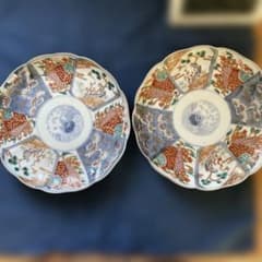 ♦骨董♦7寸皿2枚セット♦色絵♦ ♢骨董♢7寸皿2枚セット♢色絵♢ - メルカリ