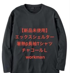 [신품 미사용] 엑스 쉘터 열 β 긴 소매 T 셔츠 차콜 workman