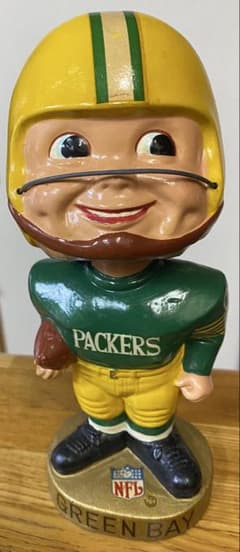 NFL グリーンベイ パッカーズ ビンテージ ボブルヘッド 首振り人形