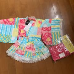 期間限定値下げ！新品タグ付き♡浴衣ドレス 女の子のサムネイル