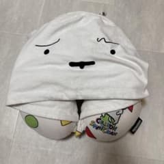 Crayon Shin-chan 시로 넥 베개 후드 포함