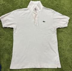 LACOSTE ラコステ 半袖ポロシャツ ホワイト - メルカリ